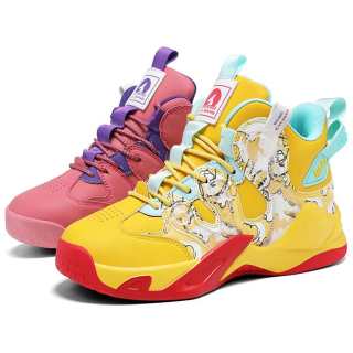 HLA JEANS Children's Basketball Shoes Abrasion Resistant Slip Resistant High top Casual Shoes Unisex