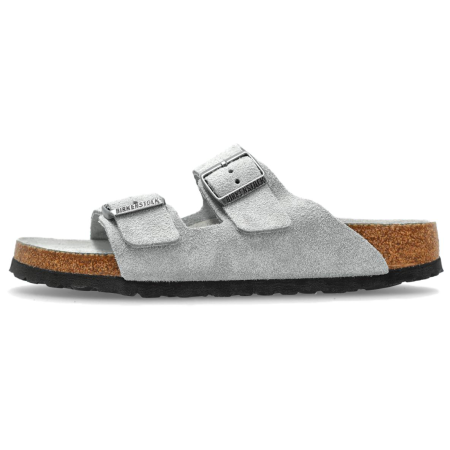 Birkenstock Arizona BS Rubber Slide Slippers Women's Gray