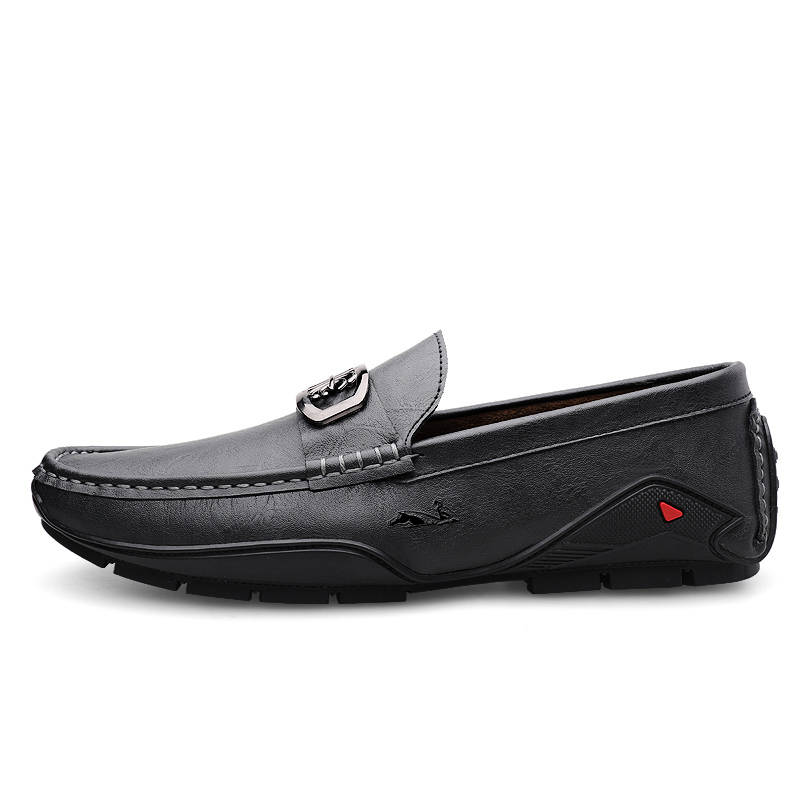 YINGLUNQISHI Cow Leather Casual Shoes Men's