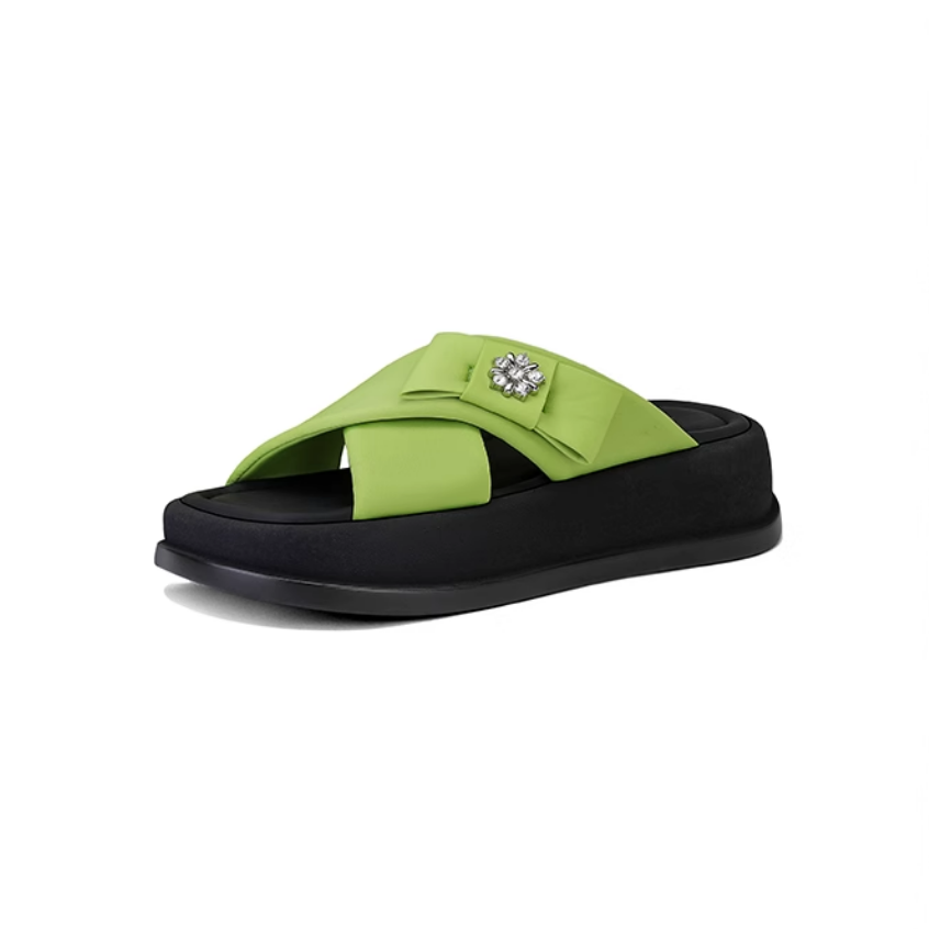 JESSICA SOPHIA Rhinestone Odor Resistant Odor Resistant Slide Slippers Women's