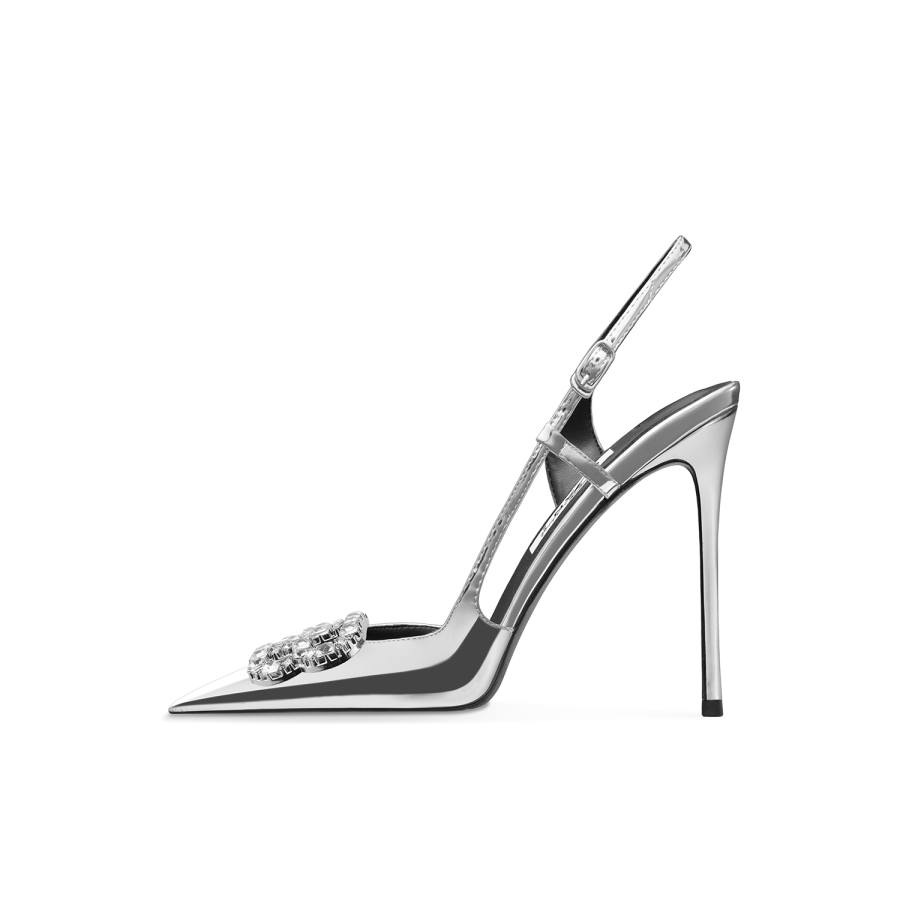 Ganxiaojie High Heels Women's Silver