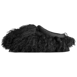 UGG Tazz Fluff Momma Slip on Comfortable Fleece Lined Mules EVA Abrasion Resistant Closed Toe Slippers Women's Black