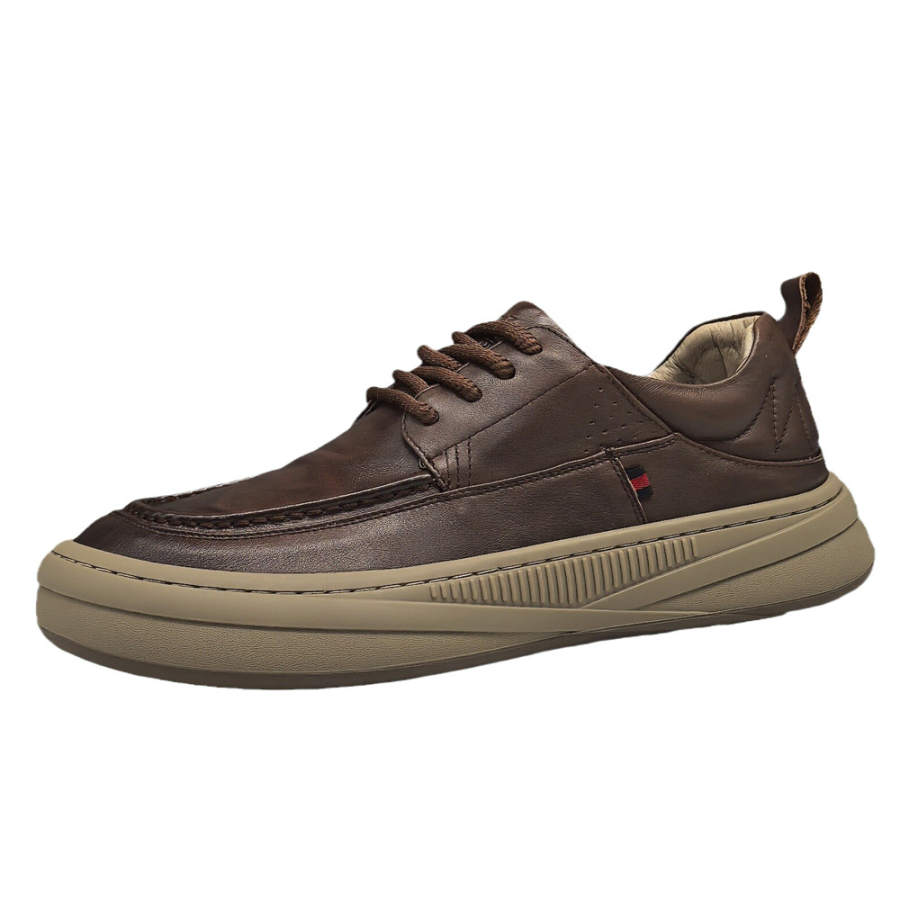 H2 Top Grain Cow Leather Breathable Low top Skateboard Shoes Men's