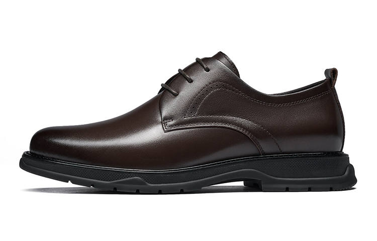 HARSON HARSON Dress Shoes Men's Low Top Black/Brown