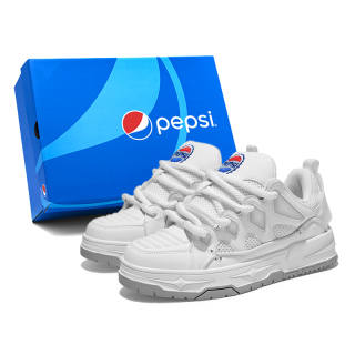 Pepsi Slip Resistant Abrasion Resistant Low top Skateboard Shoes Unisex Exclusive Box