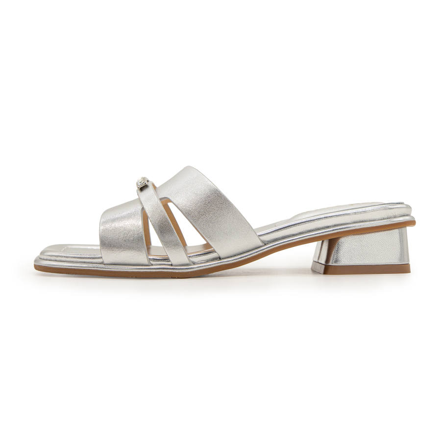 FED Slip Resistant Abrasion Resistant Slip Resistant Abrasion Resistant Slide Slippers Women's Silver