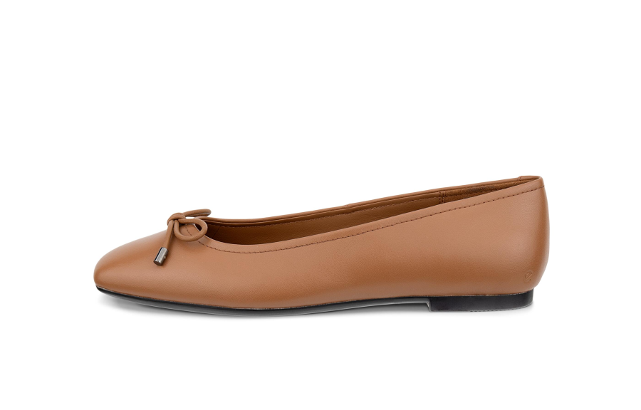 Ecco Dance Joy Collection Sheepskin Casual Shoes Women's Light Brown
