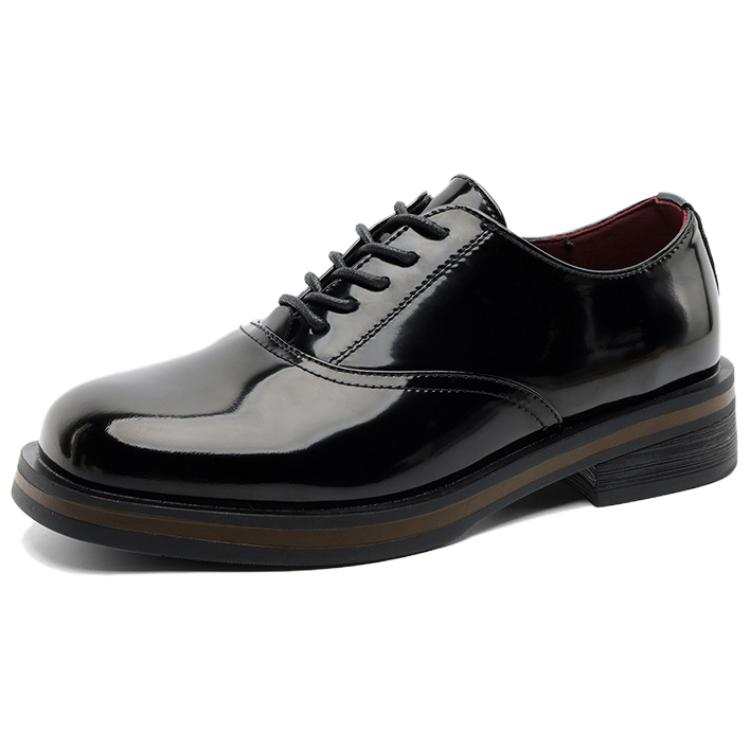 WEISHIBANGWEI Patent Leather Casual Leather Shoes Men's