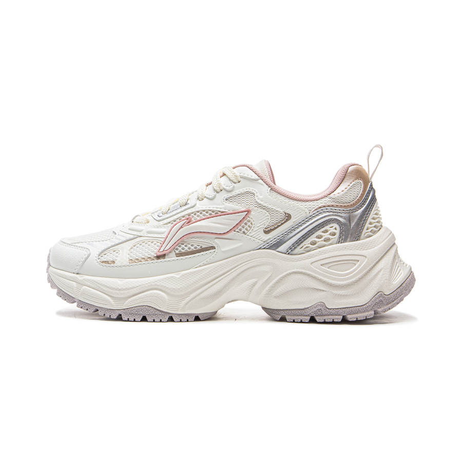 Li-Ning Li Ning Low top Casual Shoes Women's White Silver
