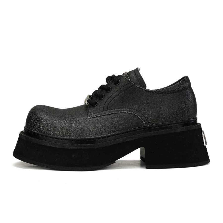 SUFEIDIMAN Casual Leather Shoes Men's Low Top Black/White