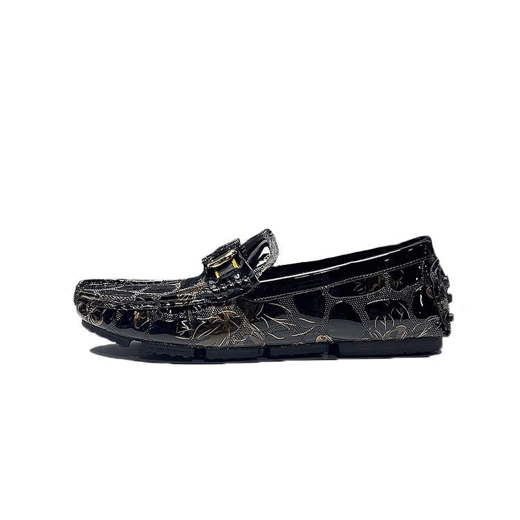 SENJIALUO Men's Casual Shoes Men's Low Top Black
