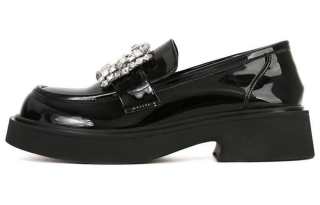 CHRISTINE SHEII Su Yinyin Loafers 4cm Women's Black