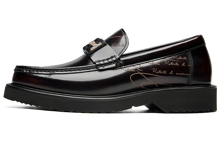 ROBERTA DI CAMERINO Relief Collection Dress Shoes Men's Burgundy
