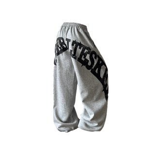 LIN MYKING Casual Pants Unisex Gray Moderate Scimitar Pants
