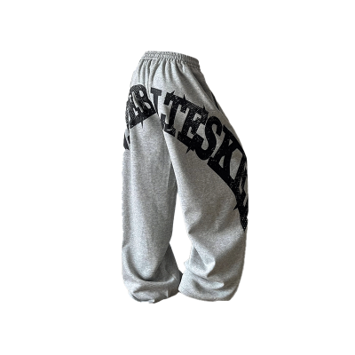 LIN MYKING Casual Pants Unisex Gray Moderate Scimitar Pants