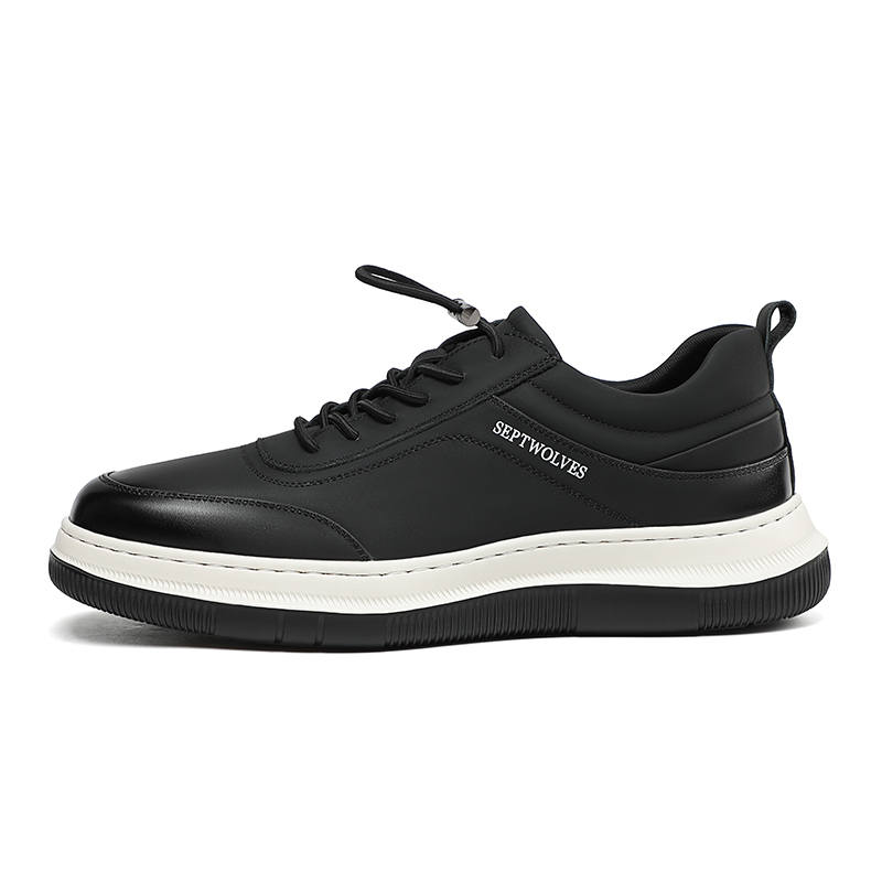 SEPTWOLVES Top Grain Cow Leather Low top Skateboard Shoes Men's HD