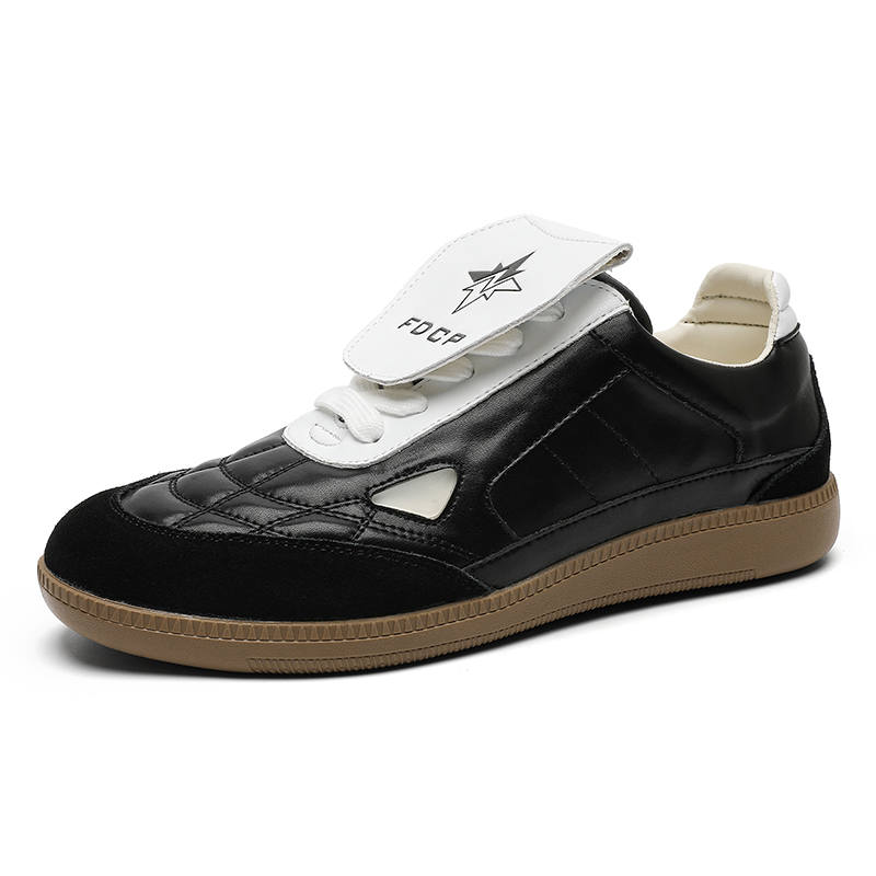 MUYI Men's German Army Trainers, Vintage Versatile Casual Athletic Shoes, Trendy Height Increasing Flat Commute Shoes