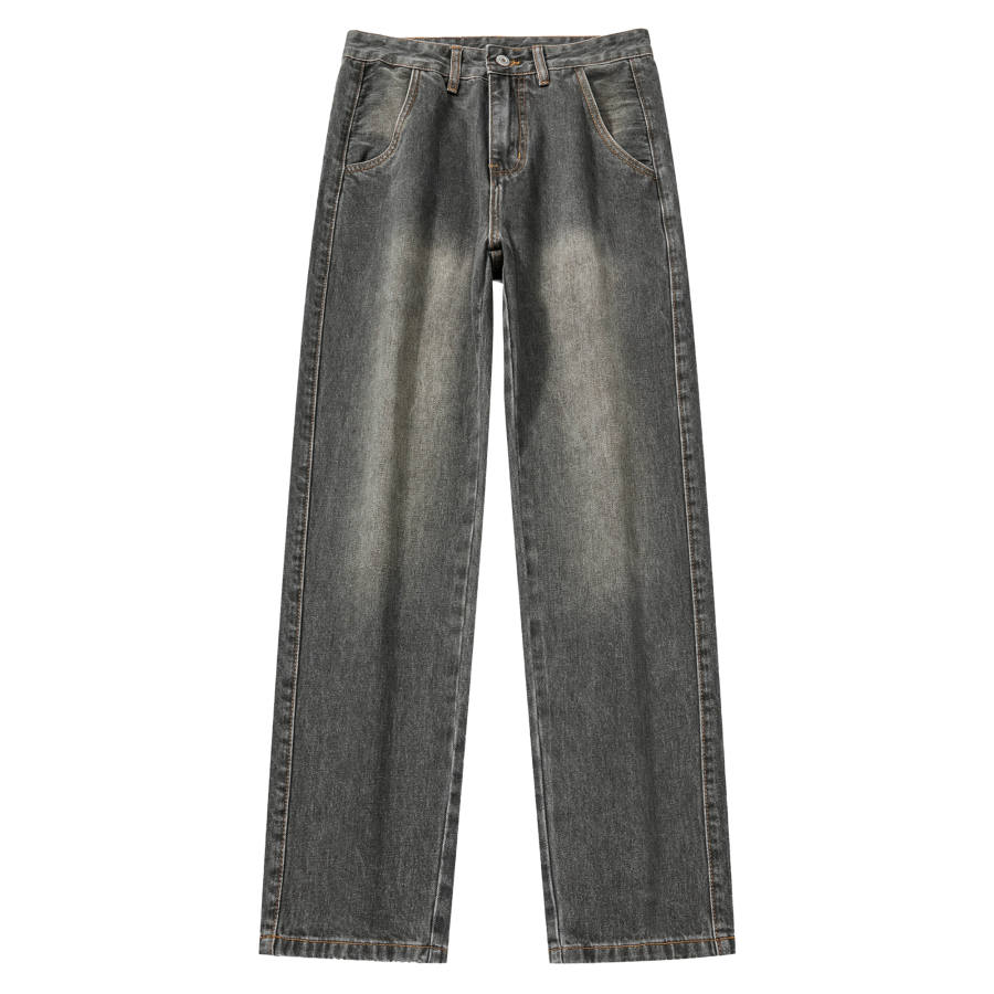 Jeep Jeans Unisex Gray Green Moderate Straight Fit Pants