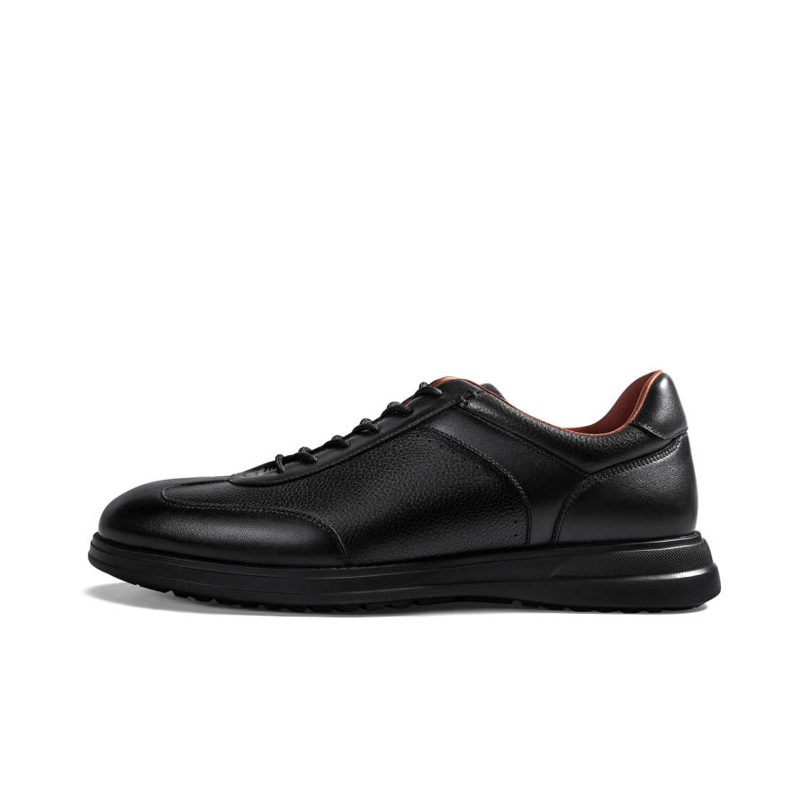 Zuti Zuti Top Grain Cow Leather Coverage Support Coverage Support Low top Skateboard Shoes Men's Black