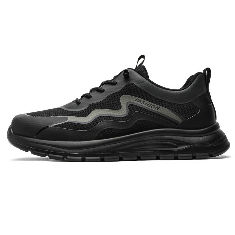 CHILANG Mesh Lightweight Low top Casual Shoes Men's Black