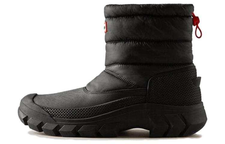HUNTER HUNTER Thermal Waterproof Comfortable Short Outdoor Boots Men's Black