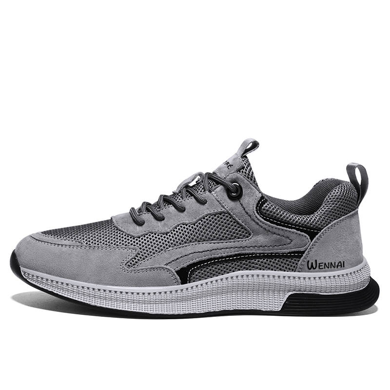 WENNAI Mesh Casual Shoes Men's Gray