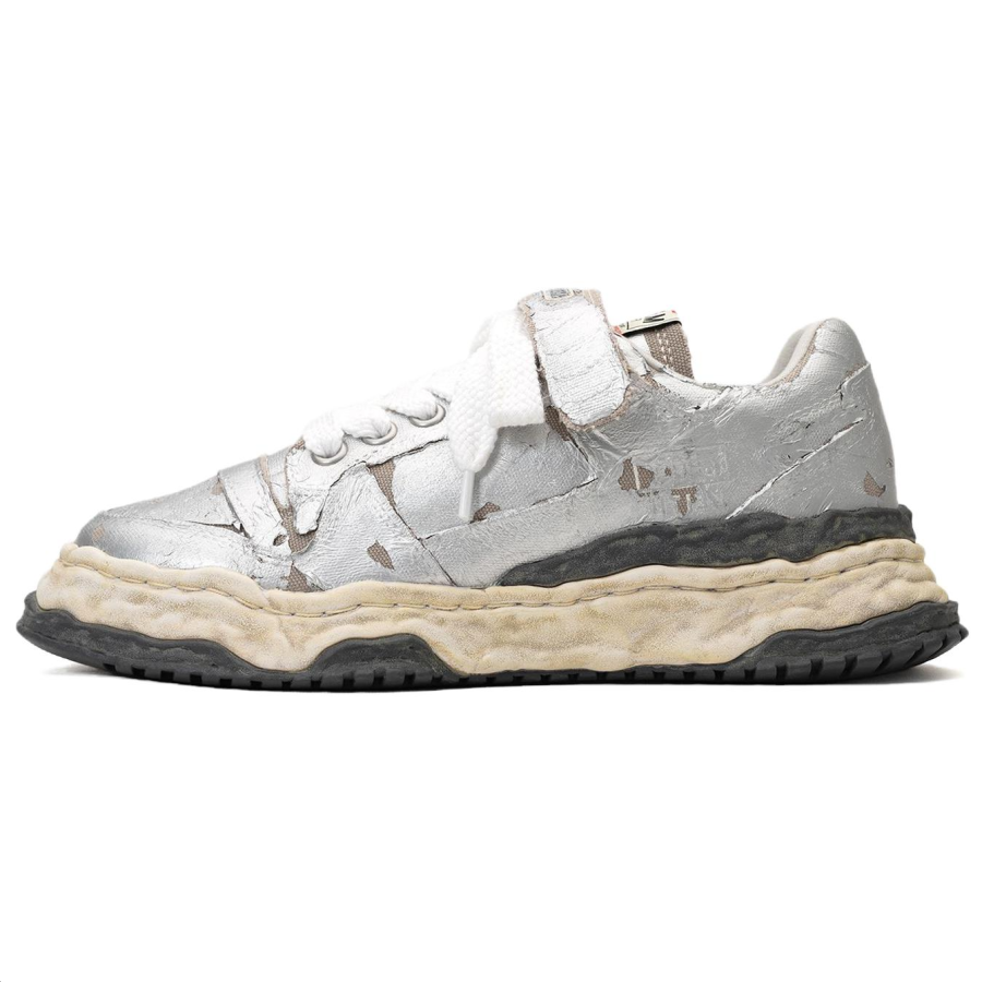 Mihara Yasuhiro Keith torn-film lace-up sneakers