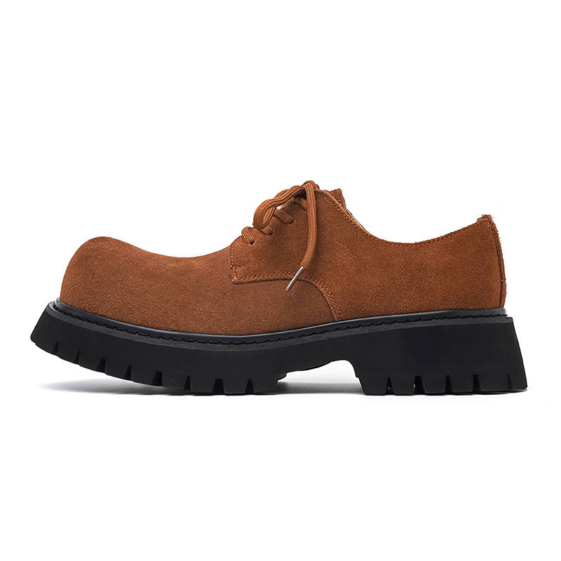 LUOMAIKE Cow Suede Casual Shoes Men's Brown