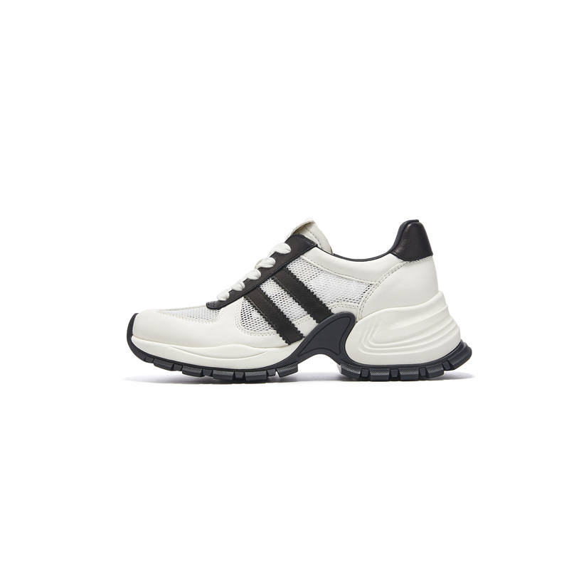 Millies MILLIE'S Cow Leather Breathable Low top Chunky Sneakers Women's