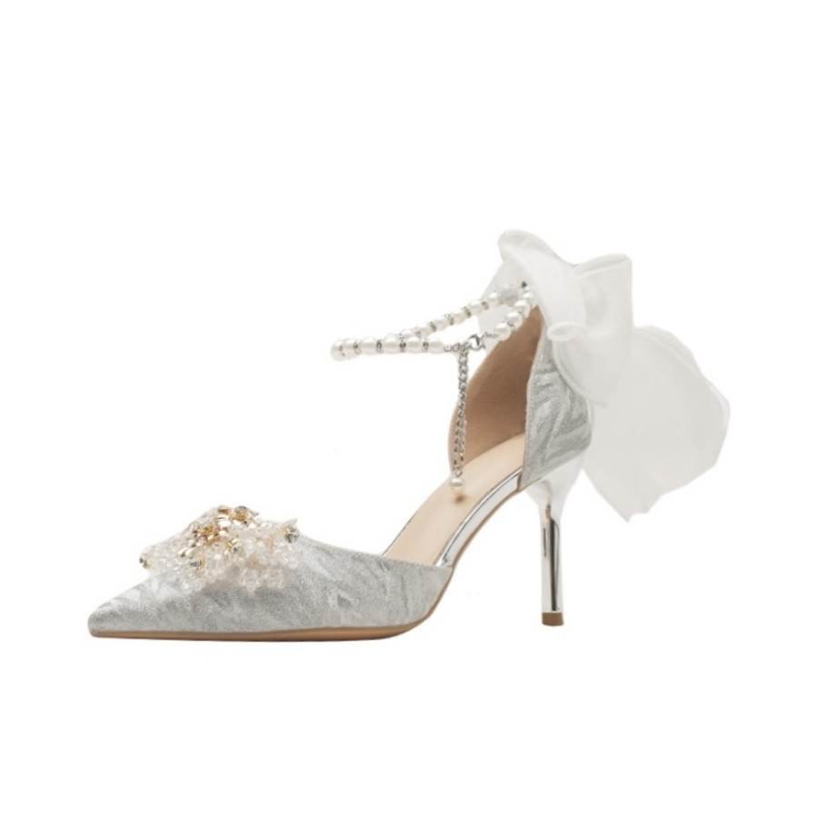 HKCP Pu Slim Heel High Heels 8cm Women's