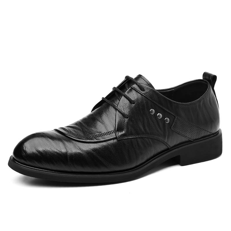 Poitulas Dress Shoes Men's Low Top Black, Brown