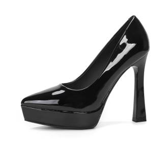 NTOZE Pu Chunky Heel High Heels Women's