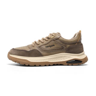 NAVIGARE Fashion Trend Fleece Lined Low top Casual Shoes Men's Khaki