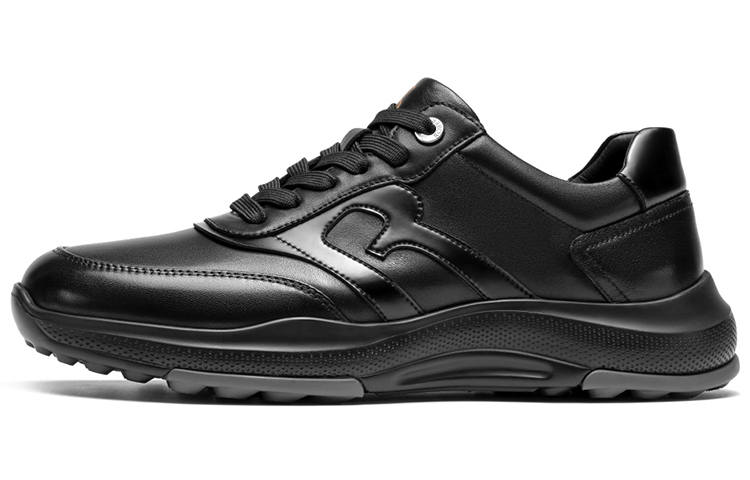 ROBERTA DI CAMERINO Cow Leather Low top Casual Shoes Men's Black