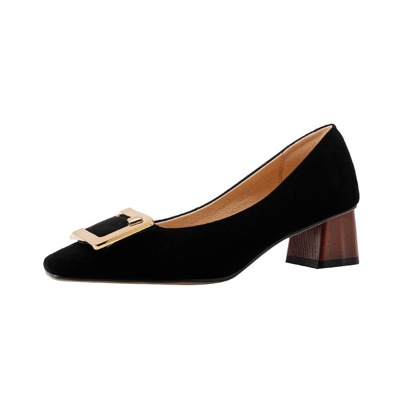 Echo&yolo Cow Suede Casual Shoes 4.5cm Women's