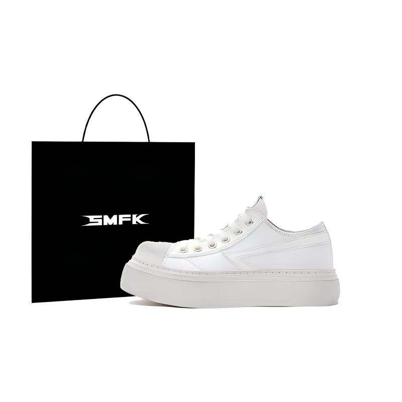 SMFK Meteor Low top Canvas Shoes Women's Snow Mountain White