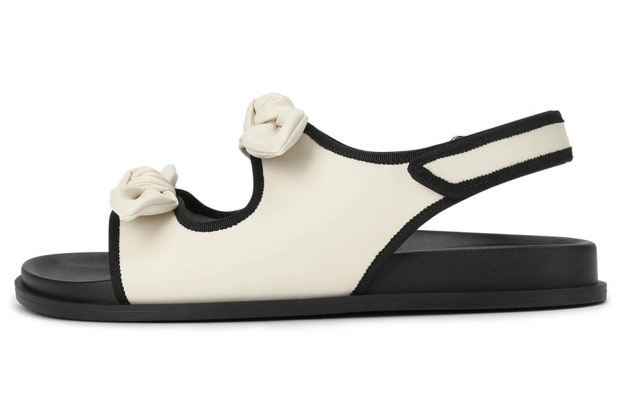 CHARLES&KEITH Small Ck Pu One Strap Sandals 1.7CM Women's Chalk White
