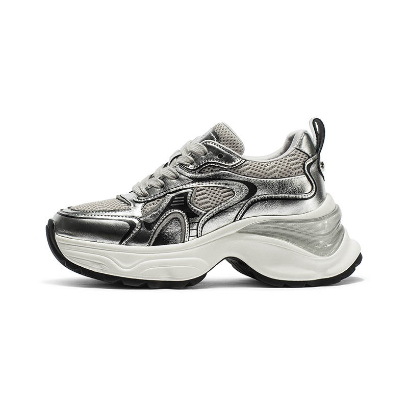 Coup De Foudre Textile, Cow Leather Cushioning Breathable Cushioning Breathable Low top Chunky Sneakers Women's