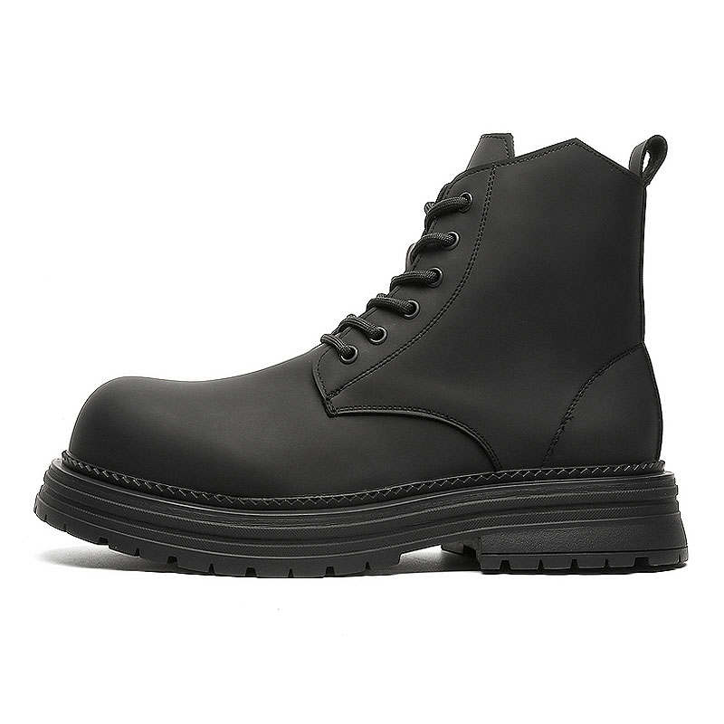 KAQIAODI Short Combat Boots Men's Black