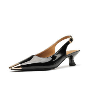 Beijiani Patent Leather Slim Heel High Heels 5CM Women's