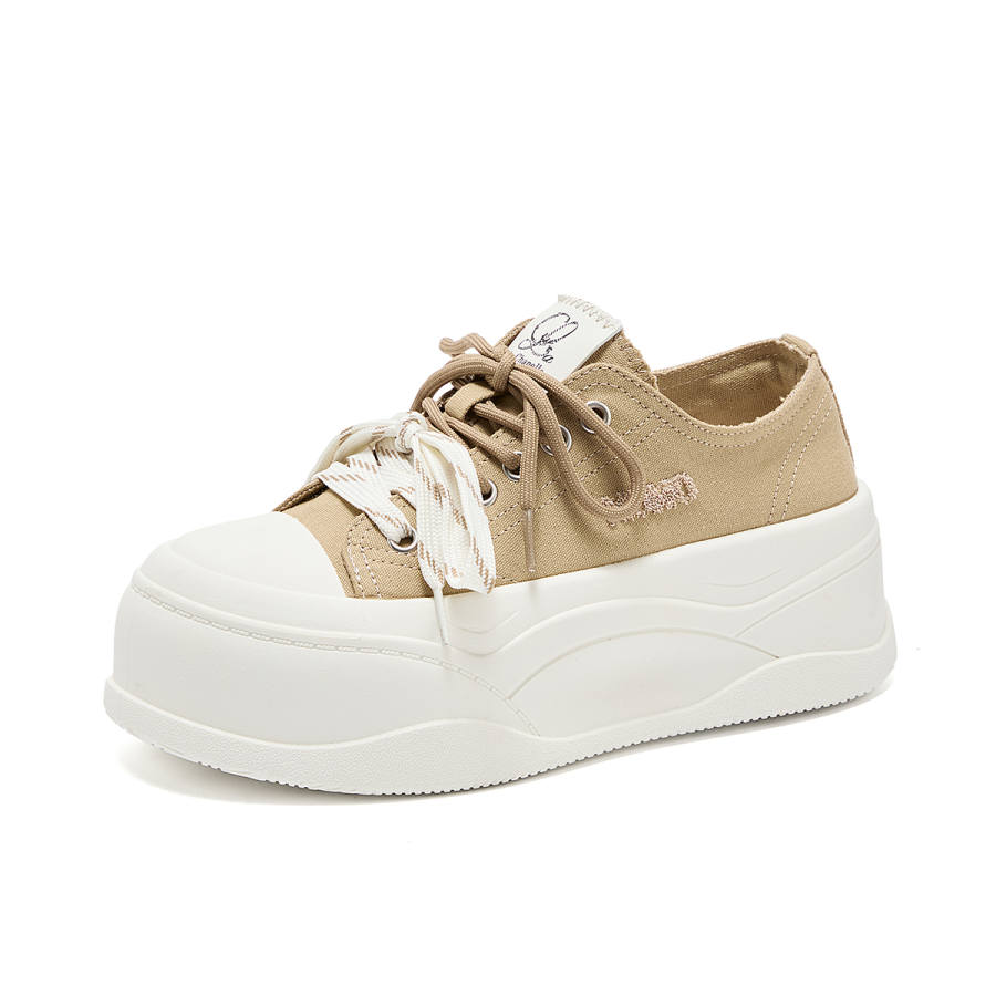 La Chapelle Low top Canvas Shoes Women's Yellow