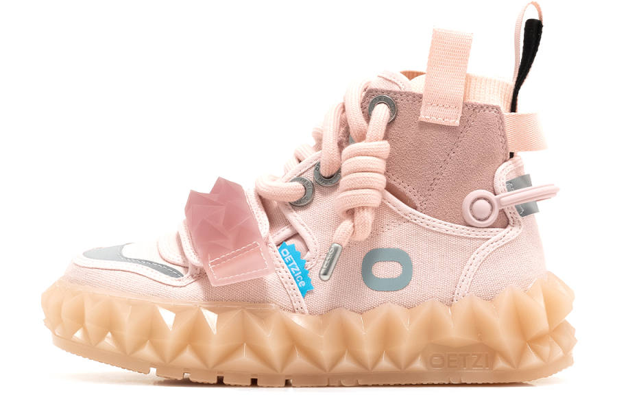 OETZI 1 Fabric Mid top Skateboard Shoes Women's Pink