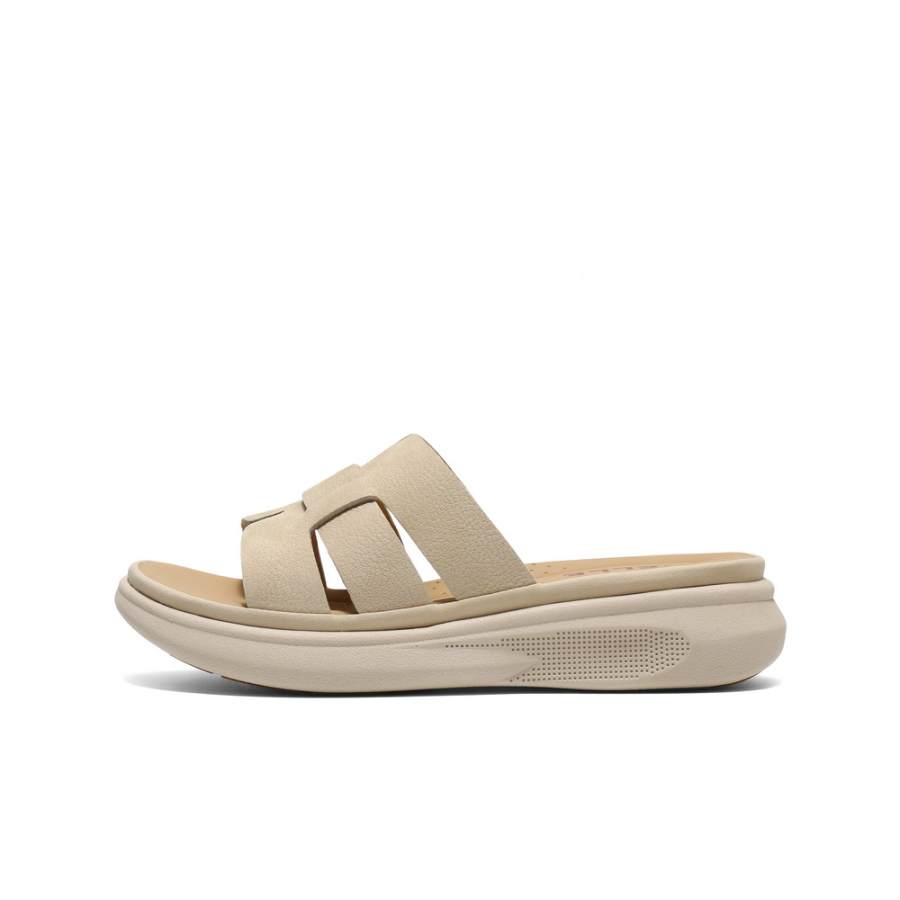 BELLE EVA Abrasion Resistant Slide Slippers Women's Beige Apricot