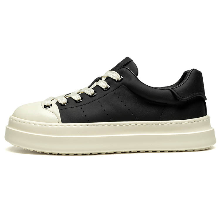 LEAVELAND Cow Leather Low top Skateboard Shoes Men's
