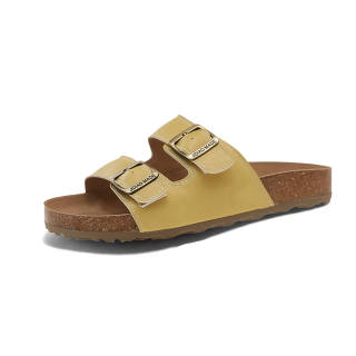 MADALLO Rubber Metal Leather Patchwork Abrasion Resistant Cushioning Abrasion Resistant Cushioning Slide Slippers