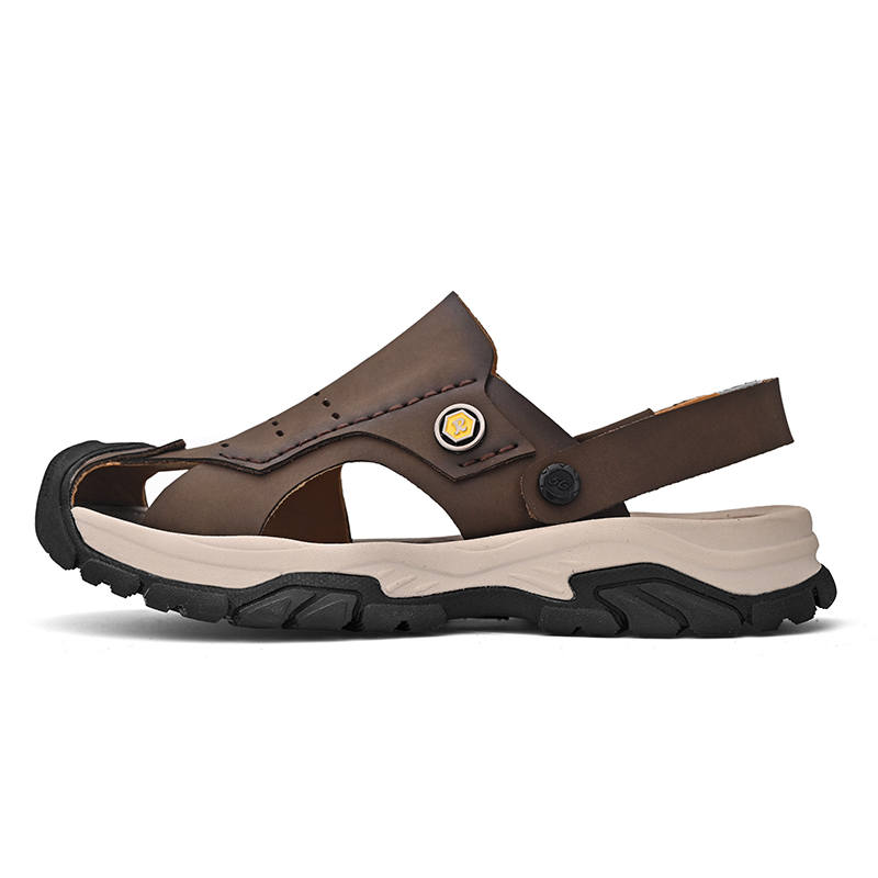 JIGONGYANG Slip Resistant Abrasion Resistant Beach Sandals Men's