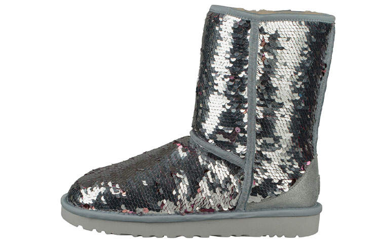 UGG UGG Classic Short Sequin 'Silver' Women's