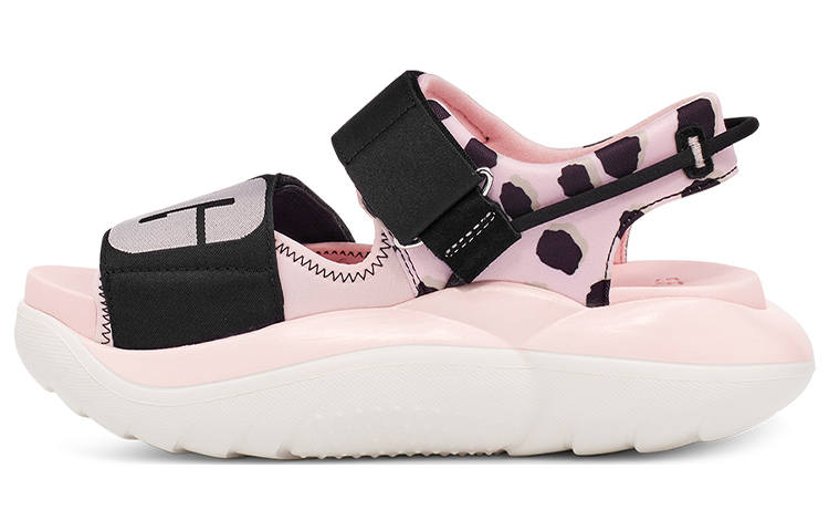UGG LA Cloud Collection Cow Split Leather Fashion Sandal Women's Bright Pink