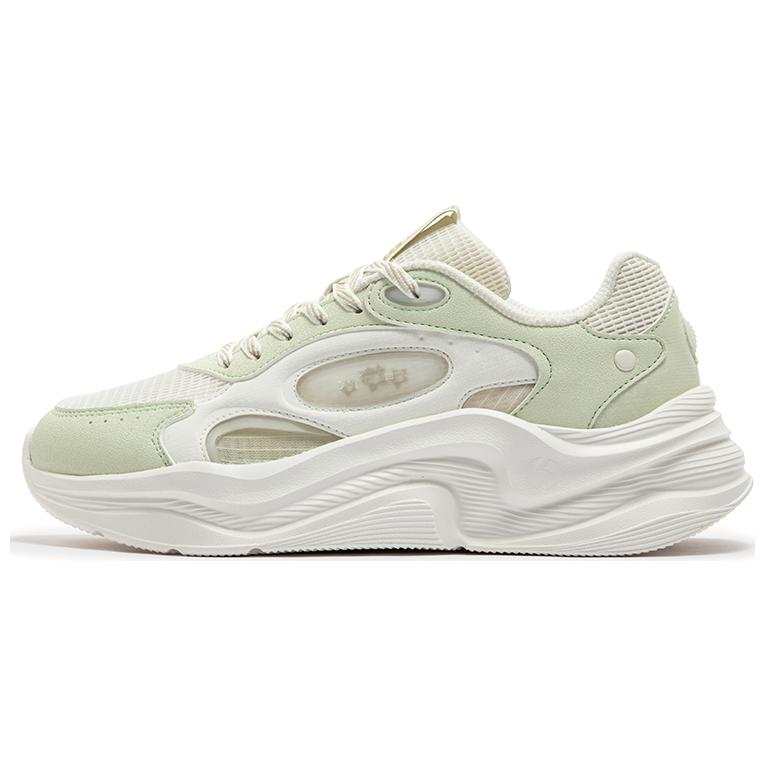 361° Yunshu Slip Resistant Abrasion Resistant Low top Casual Shoes Women's Green White