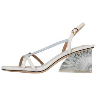 YUUL YIE Leather One Strap Sandals Women's White